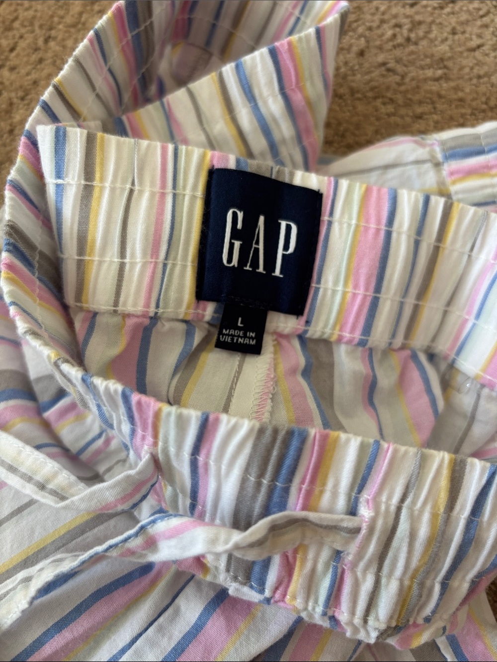 GAP Pastel Pajama Bottoms — Pink, Lavender, Multicolor Trio Bundle - Picture 5 of 8